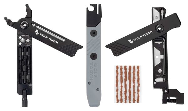 Outils Multifonctions Wolf tooth 8-Bit Kit Two Noir