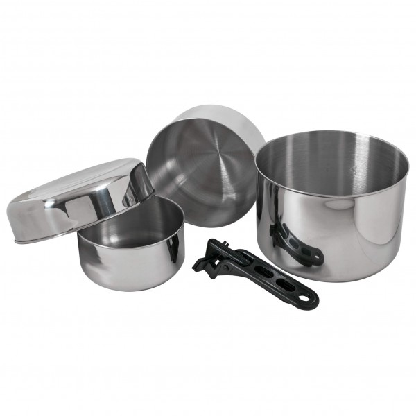 Basic Nature - Biwak stainless steel 3 - Set de pots