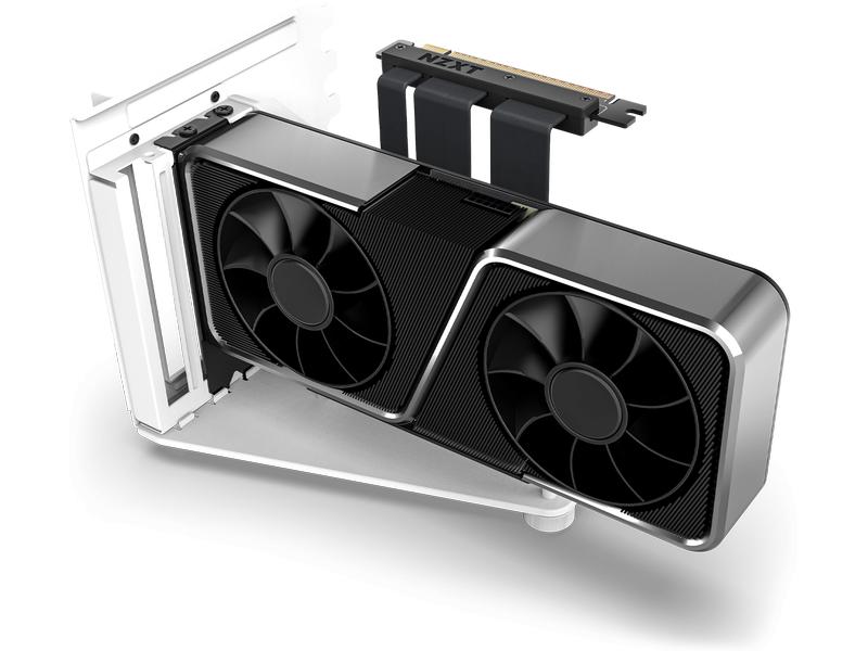 NZXT Vertikaler GPU-Montagesatz Weiss Vertikaler Grafikkarten-Montagesatz
