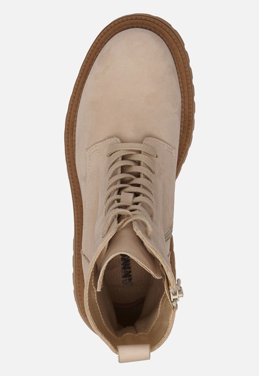 Ann Rocks Veterboots beige Nubuck