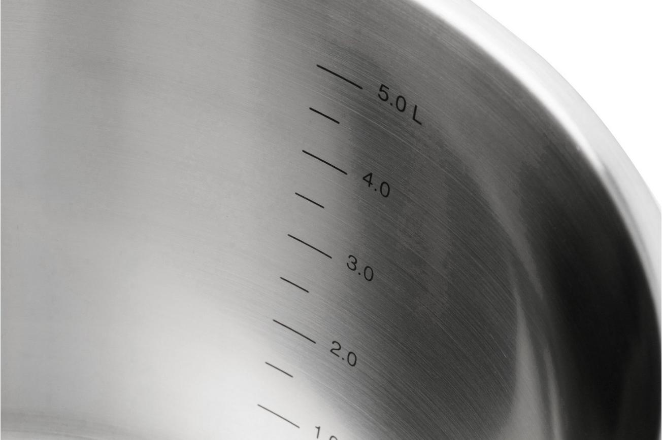 Combekk S-S 151105 Recycled Stainless Steel, kookpan met deksel, 24 cm, 6,4L