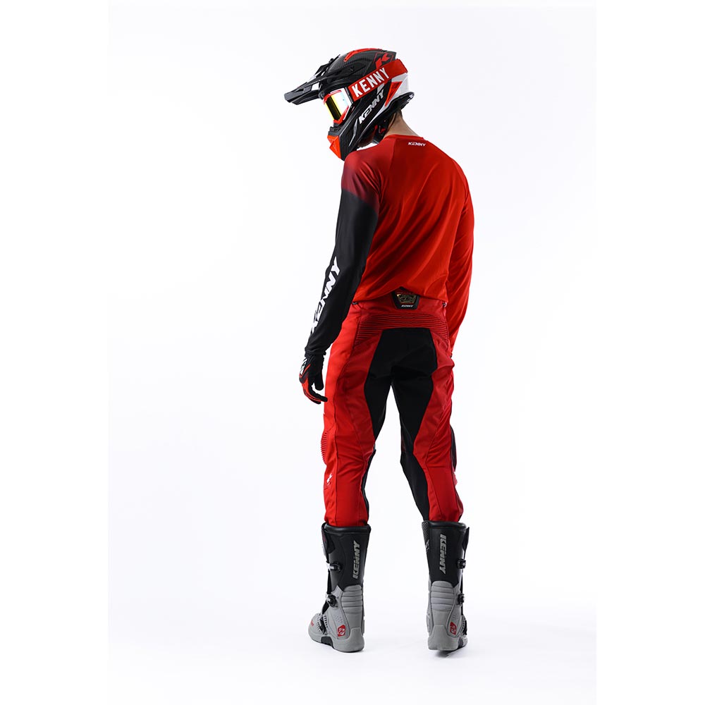 Kenny - Pantalon Titanium Tones Rouge / Noir