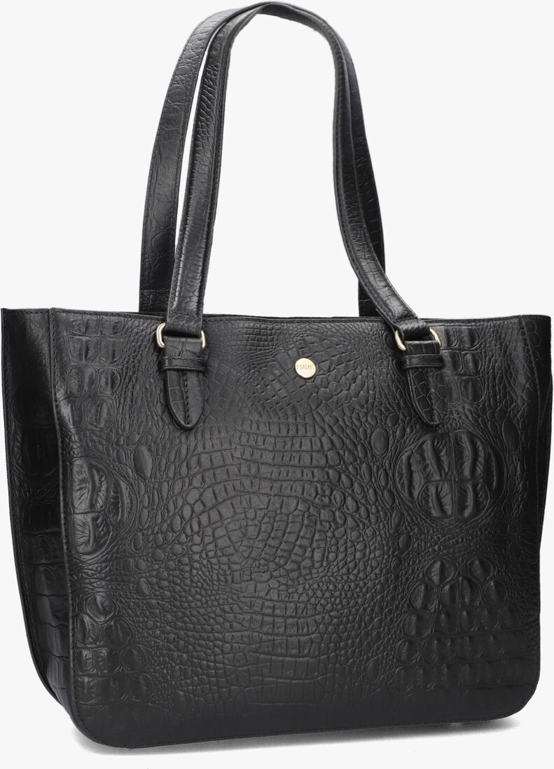 FMME zwarte fmme laptoptas caithy croco