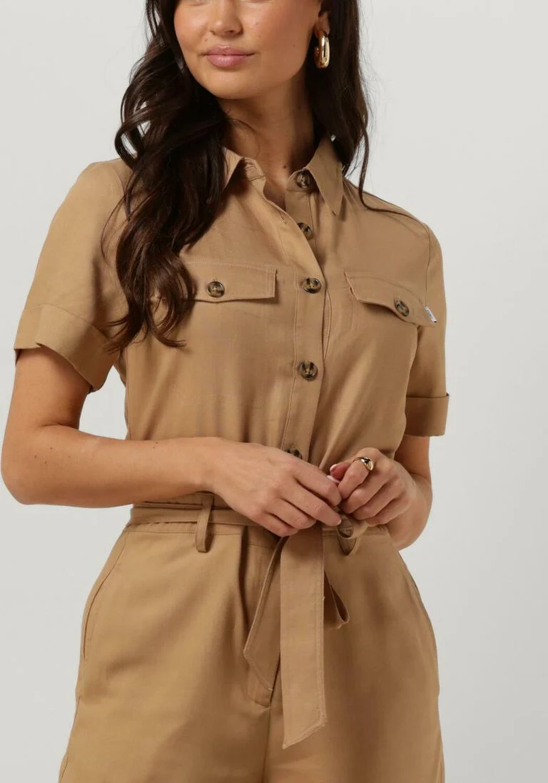 SIMPLE beige simple jumpsuit jer-ten-pq-24-1.1