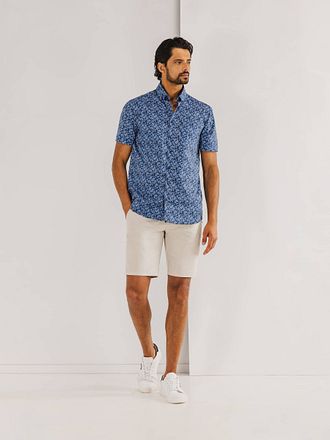 State Of Art Short Sleeve Overhemd Leafs Navy 26415911-5711 kopen
