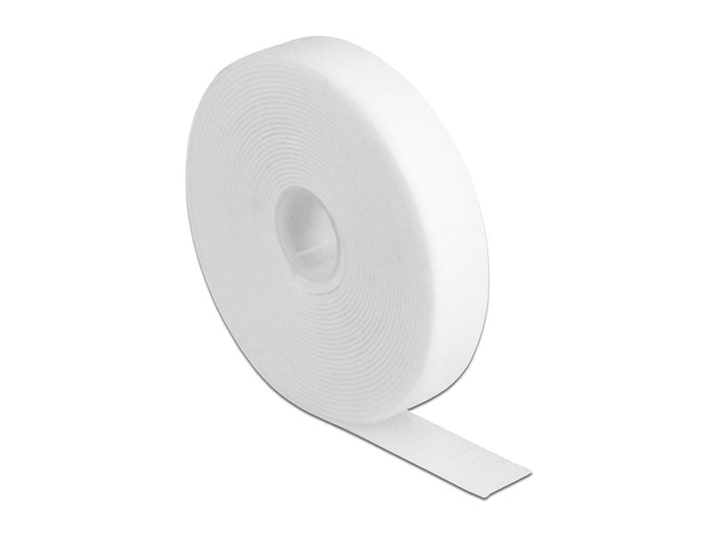 Delock Klettband 5m x 20mm Weiss Delock Klettband auf Rolle L 5 m x B 20 mm weiss
