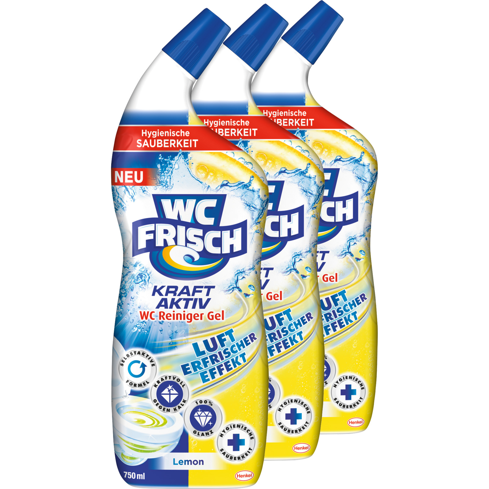 WC Frisch WC-Gel Lemon 3x750ml