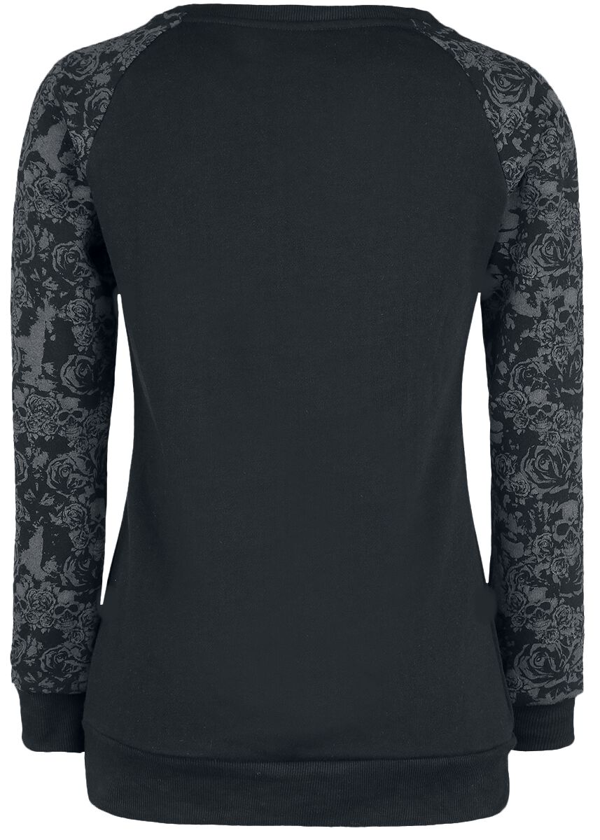 Skull & Roses | Black Premium by EMP Sweat-shirt