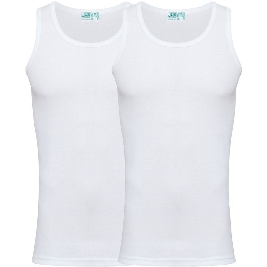 JBS Organic Débardeur 2-Pack - Blanc