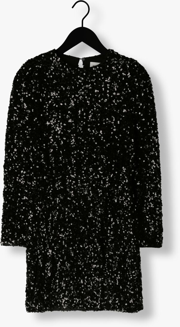 SELECTED FEMME zwarte selected femme mini jurk slfcolyn ls short sequins dress