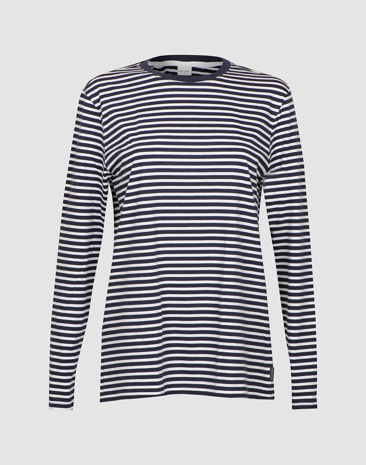 Shirt van katoen voor dames in Wit/navy