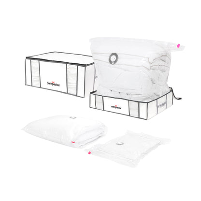 Lot de 2 housses de rangement sous vide   2 sacs de rangement sous vide M   L