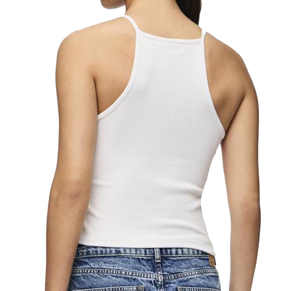 Pieces Top Blanc Femme Pieces Pcostina Strap