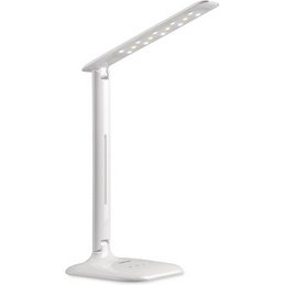 Lampe de bureau à LED Tropo, avec socle, blanc