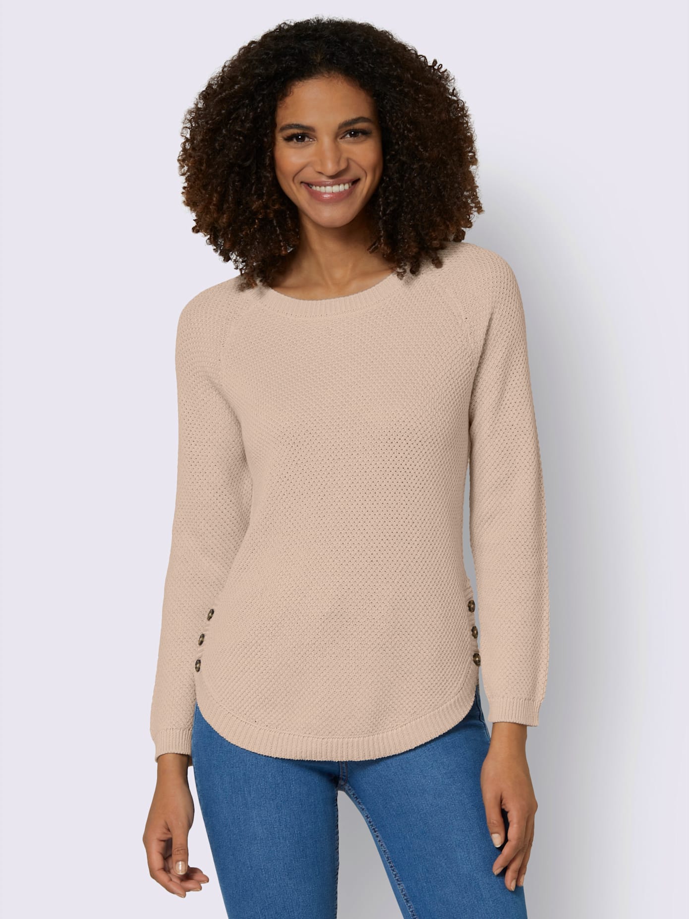 Pull encolure ronde 50% coton