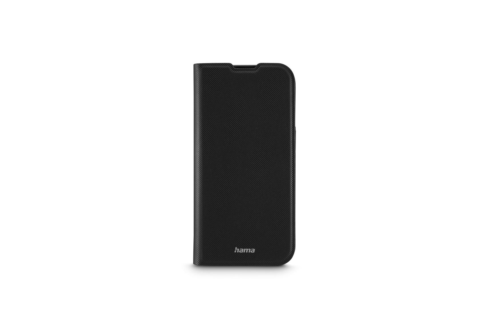 Book Cover Daily Protect Schwarz für iPhone 16 ProHama Daily Protect Handy-Schutzhülle 16 cm (6.3