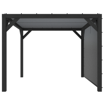 Pergola Silvano zwart inclusief zijdoek