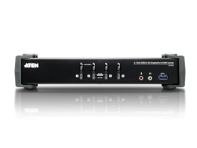 Aten KVM Switch CS1924 KVM Switch für bis zu vier Computer