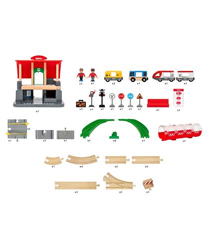 BRIO Leget?j - Centralstation s?t - 37 dele 33989