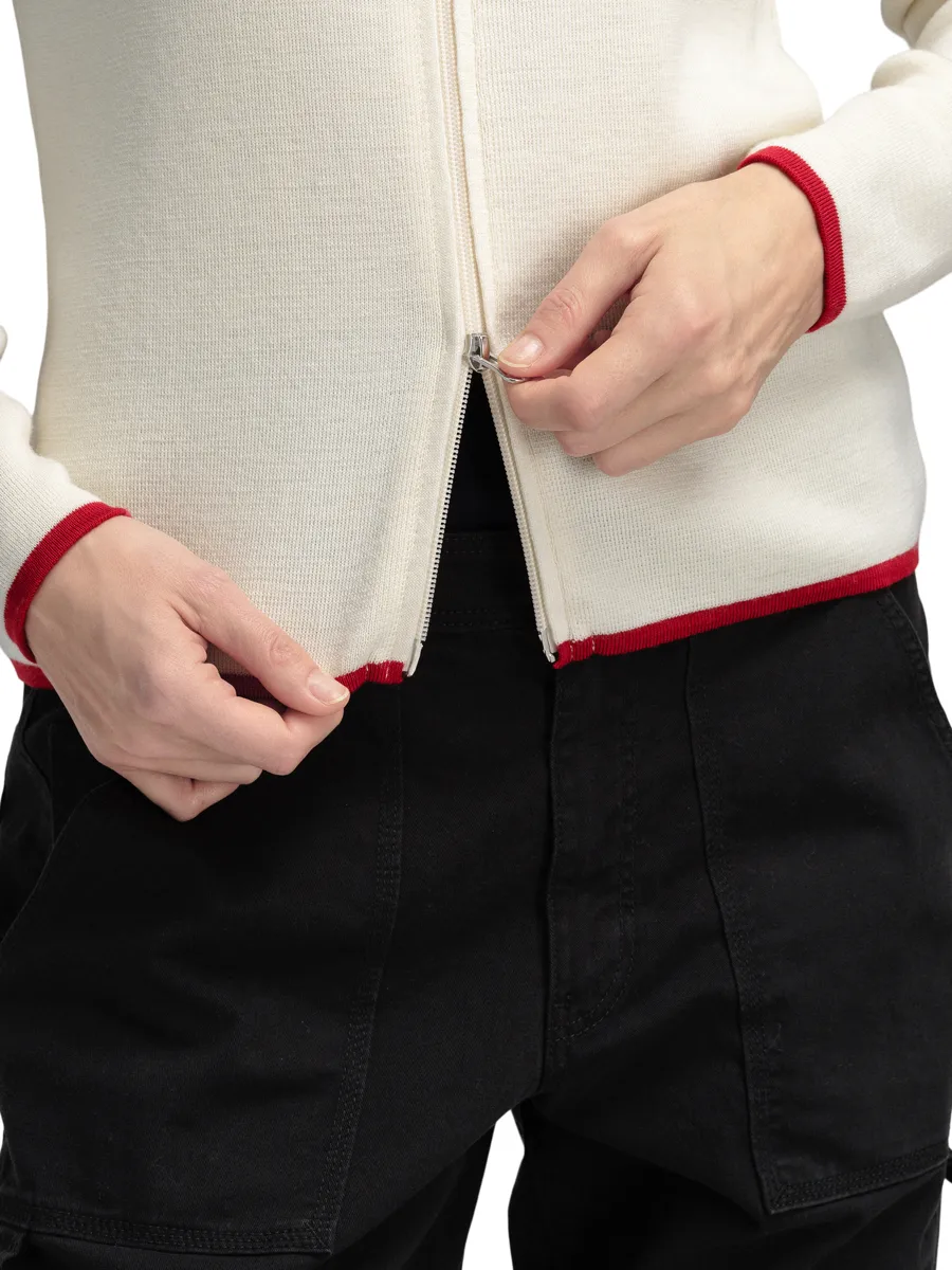 Dale of Norway Varberg Feminine Jacket Offwhite Marine Raspberry