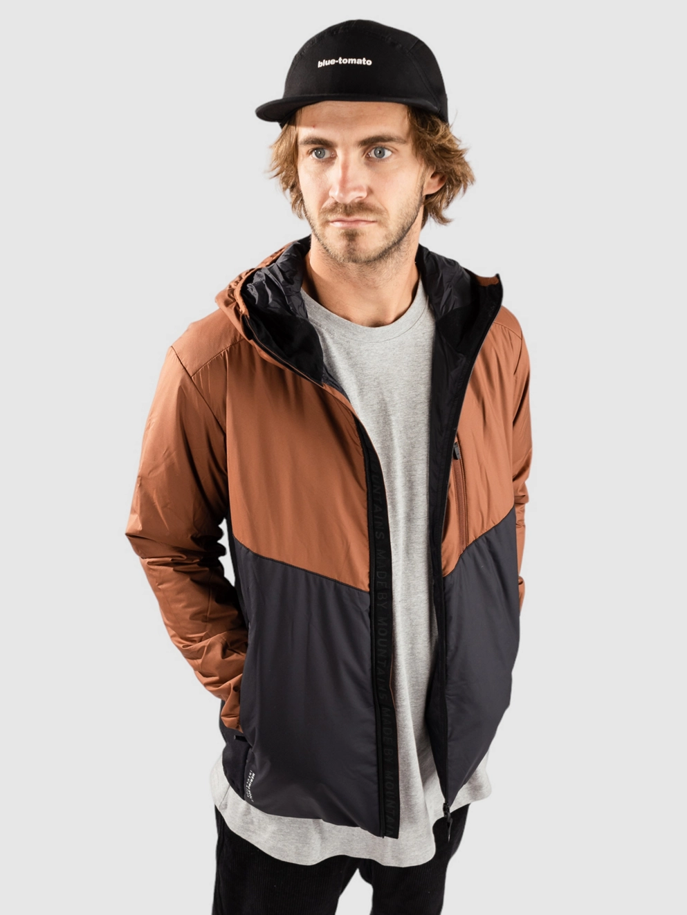Mons Royale Merino Arete Insulator Jacket dark copper / black
