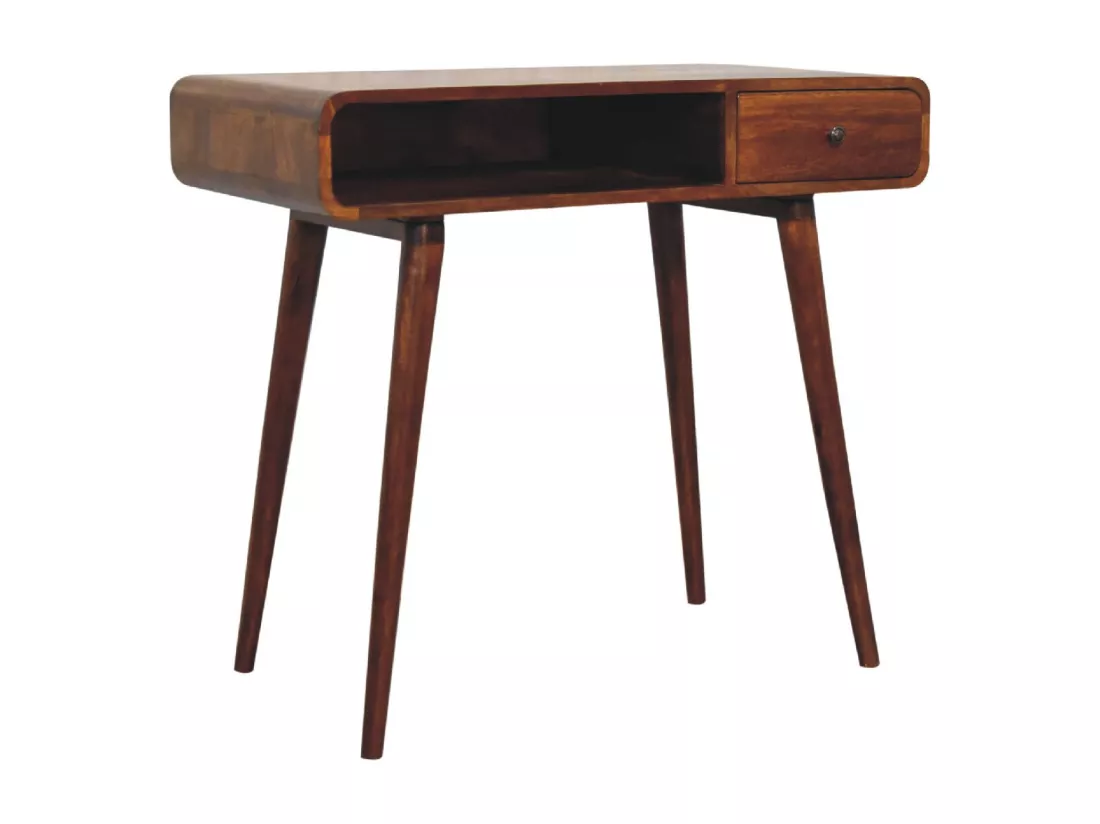 Bureau Curved Chestnut