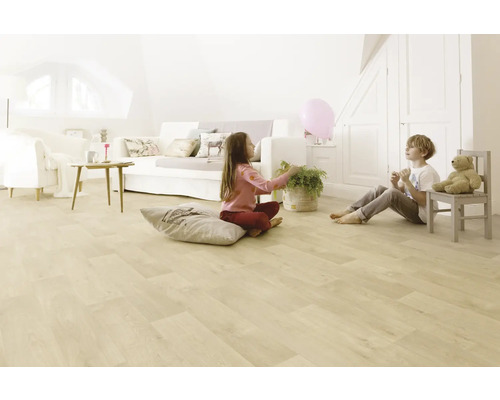 Primetex PVC vloer, middel eiken, 400 cm breed (per meter verkocht)