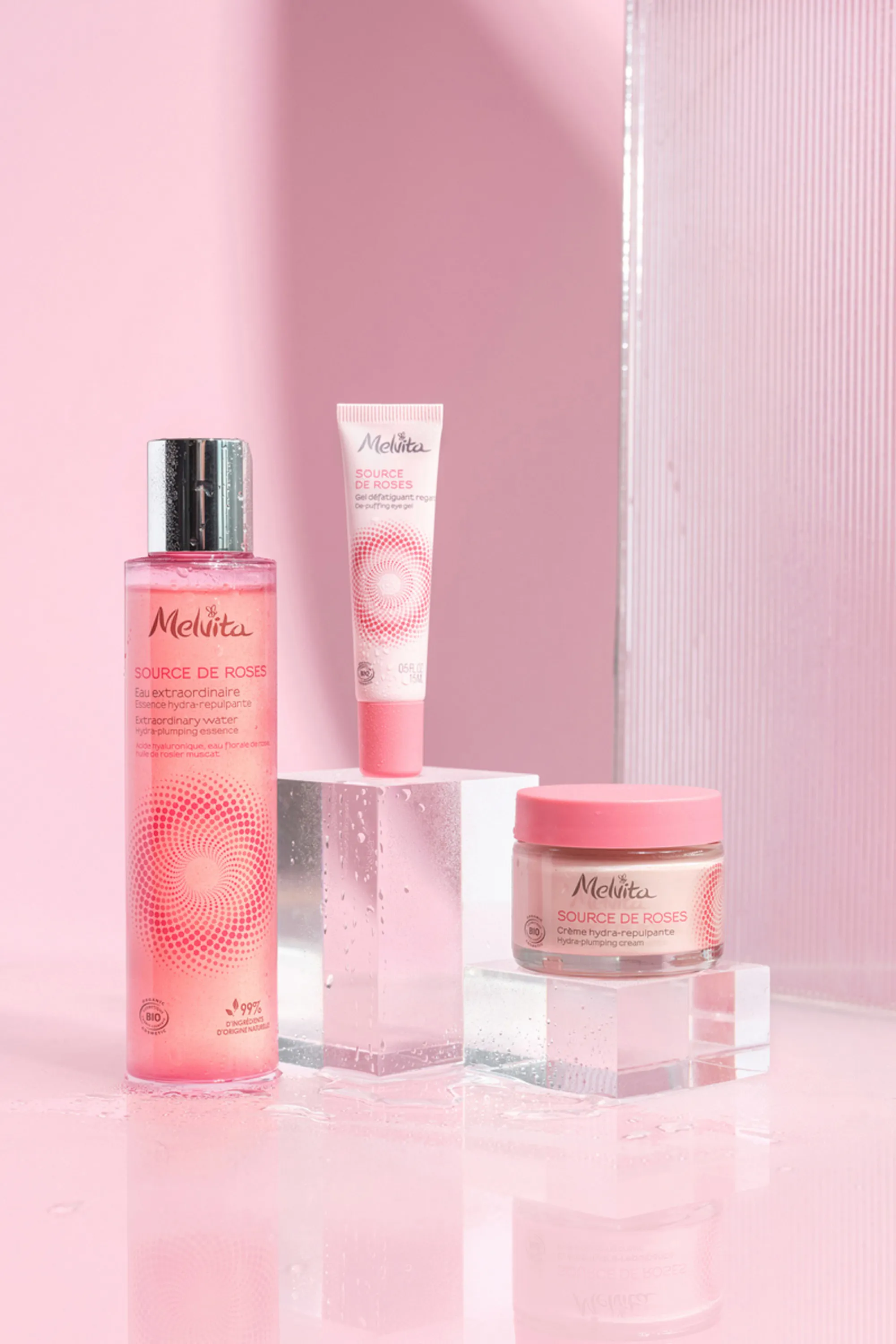 Melvita Crème fraîche hydra-repulpante Source de Roses-50 ml