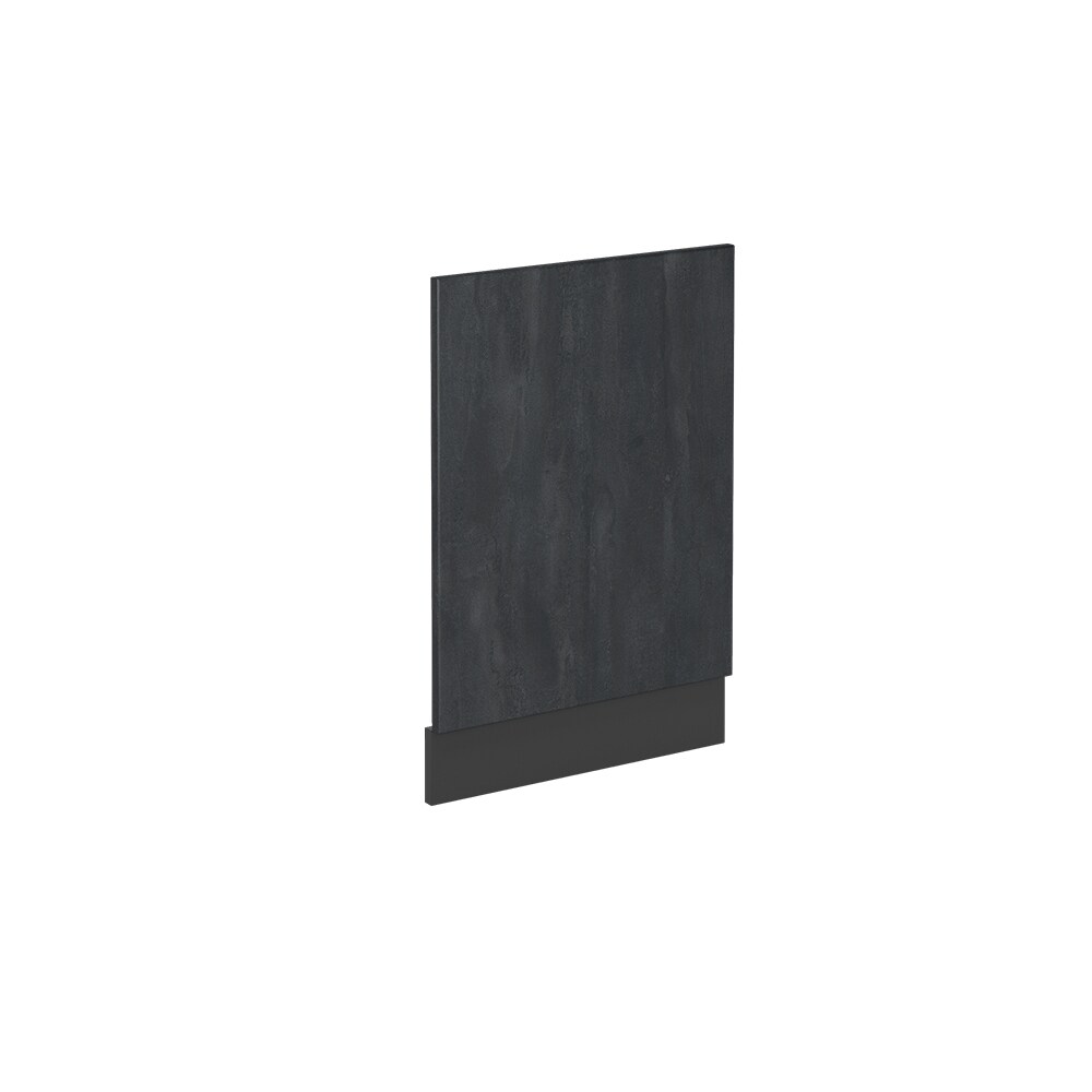 Vicco Geschirrspülerblende R-Line Schwarz Beton Anthrazit 45 cm mit Arbeitsplatte Anthrazit