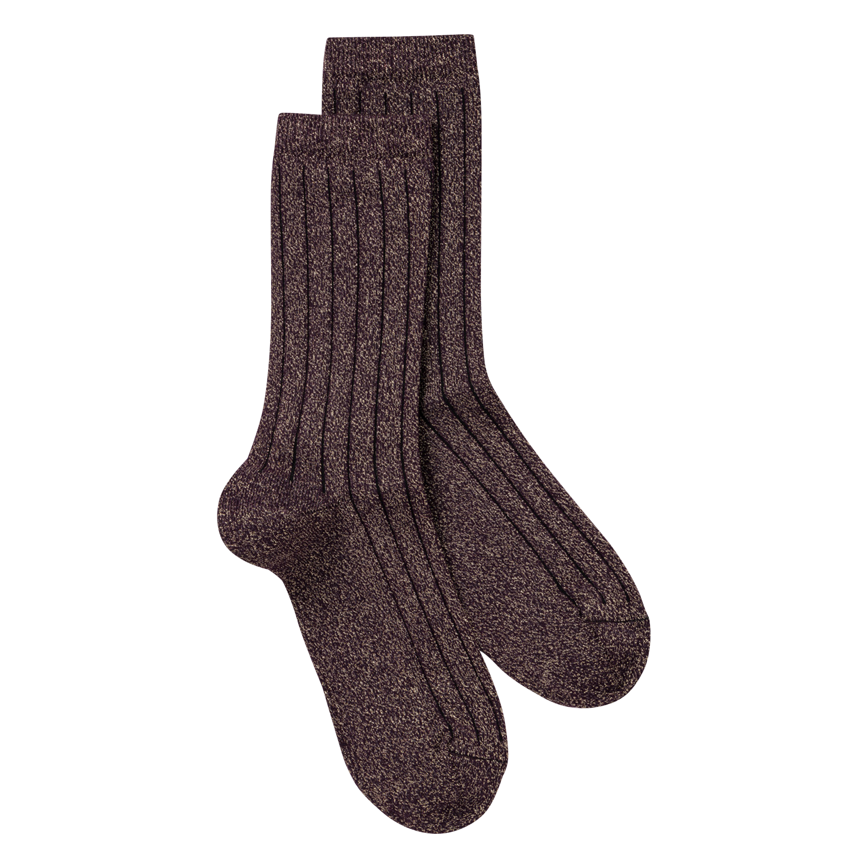 MICKY - Chaussettes côtelées en coton mélangé | Violet