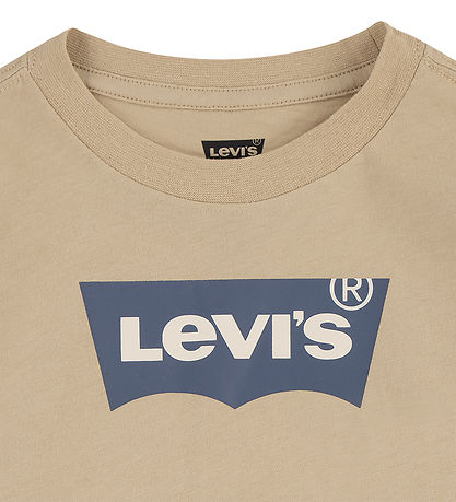 Levis Bluse - Safari/Navy m. Logo