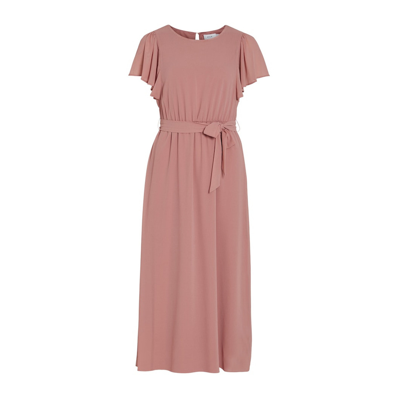 Vila VIMICADA S/S O-NECK MIDI DRESS