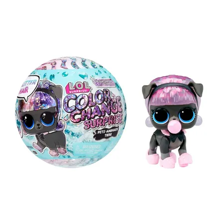 MGA Entertainment L.O.L. Surprise Glitter Color Change Pets with 5 Surprises, 1 Stück, 12-fach sortiert