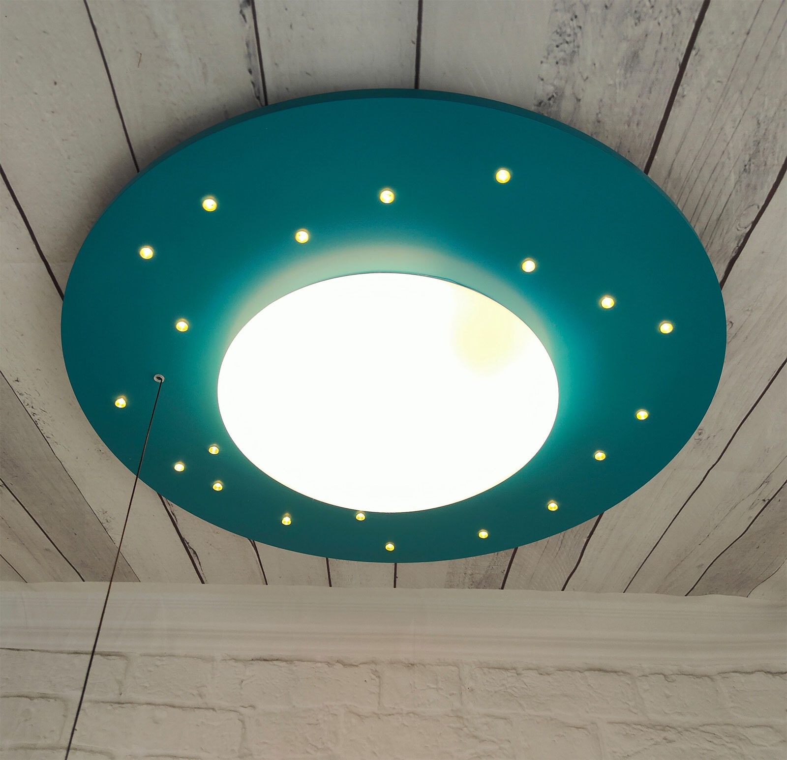 niermann Retrofit Kinderlampe Decke STARLIGHT petrol