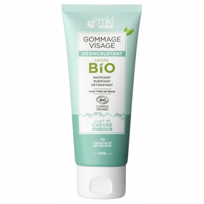 mkl-green-natureLait de Chèvre Gommage Visage Désincrustant Bio 75 ml