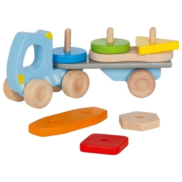 Holzfahrzeug LASTWAGEN MIT STAPELFRACHT 9-teilig