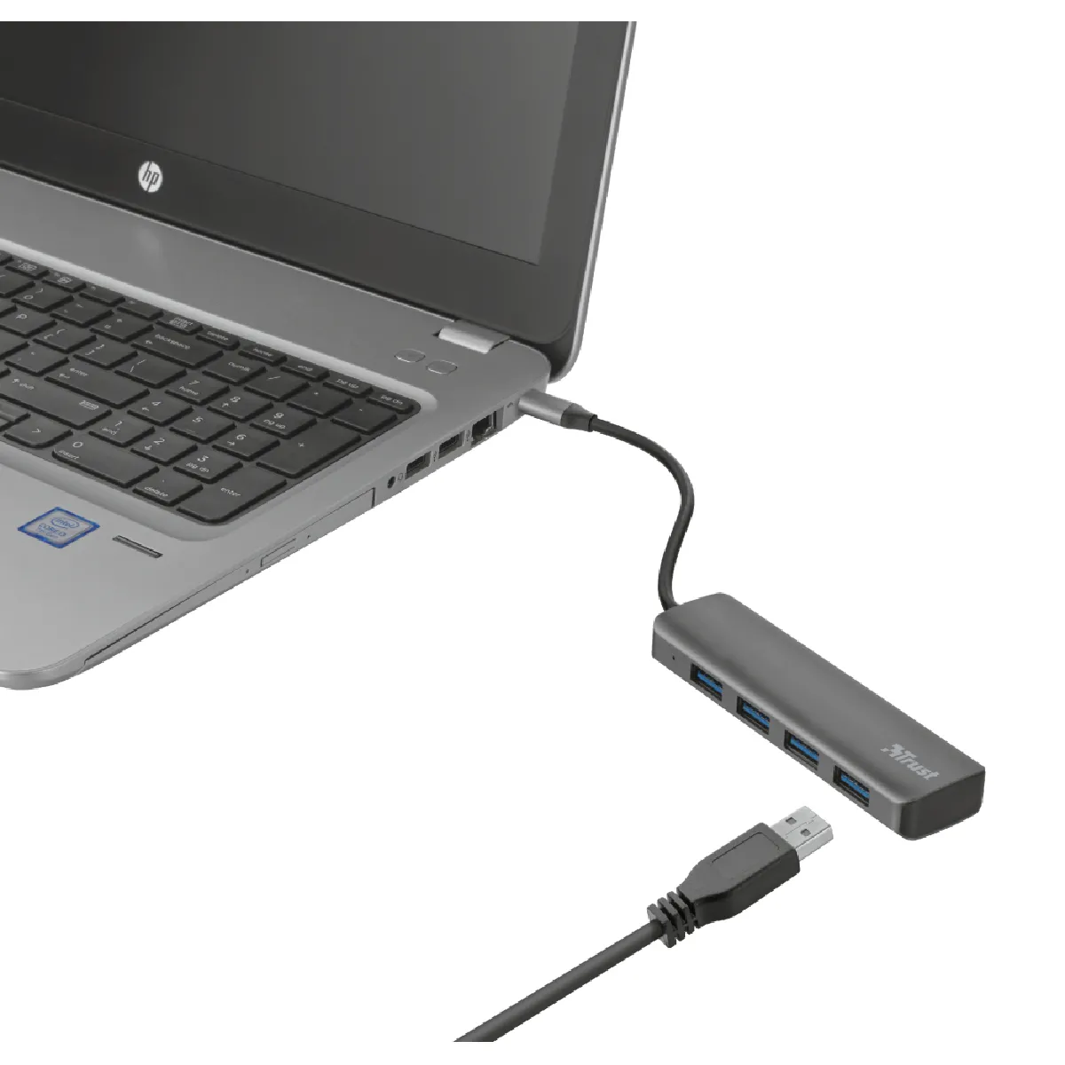 Trust Hub USB Halyx - Gris