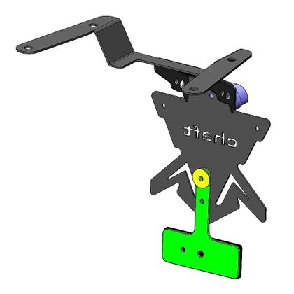 Support de plaque Chaft NOIR