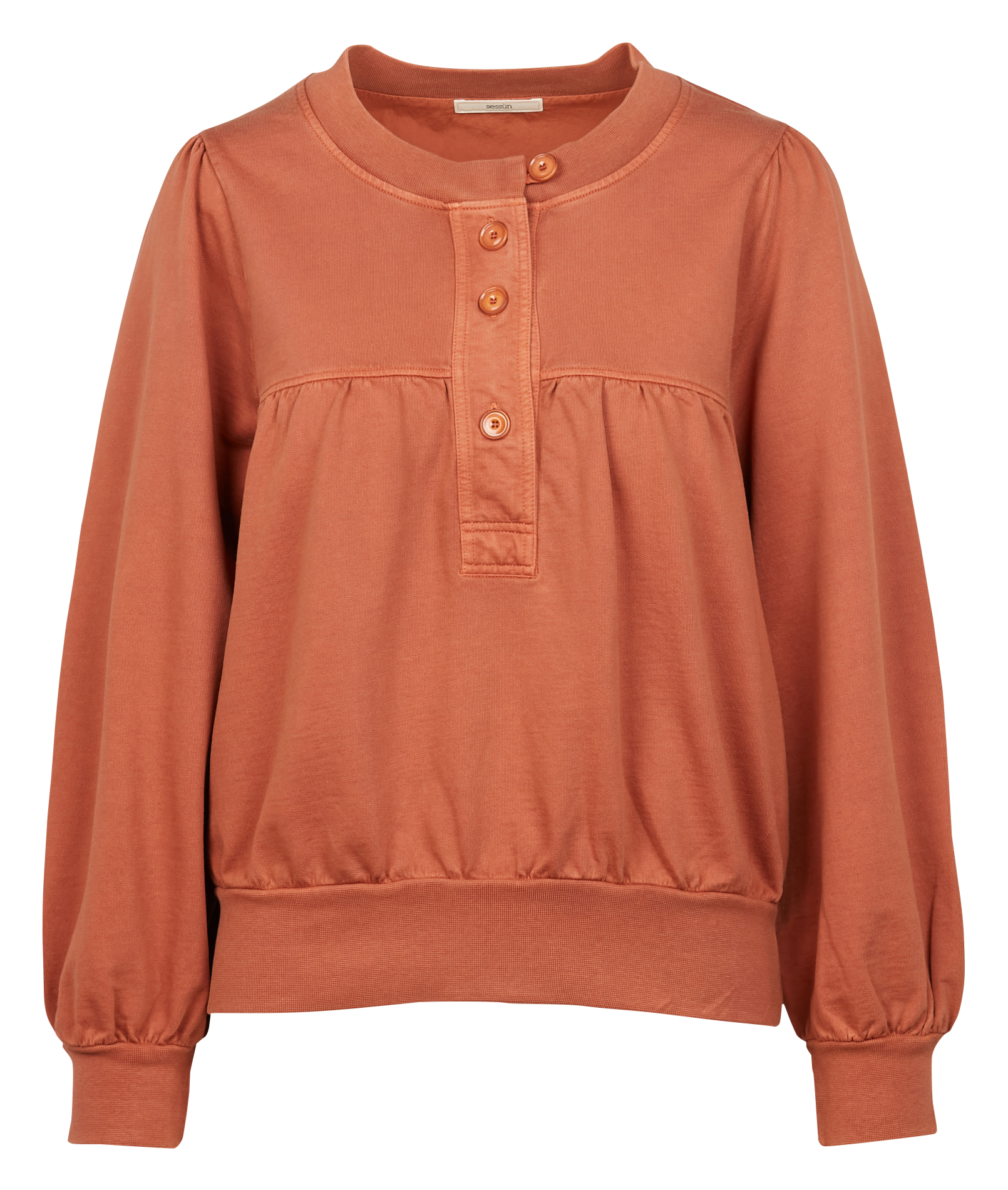 ENO A - Sweat col rond en coton| Marron