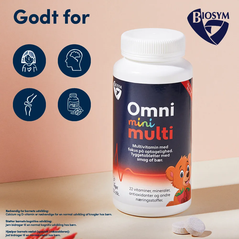 OmniMini Multi - 150 tyggetabl.