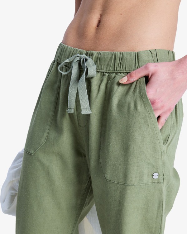 On The Seashore Pantalon cargo Vert Femme