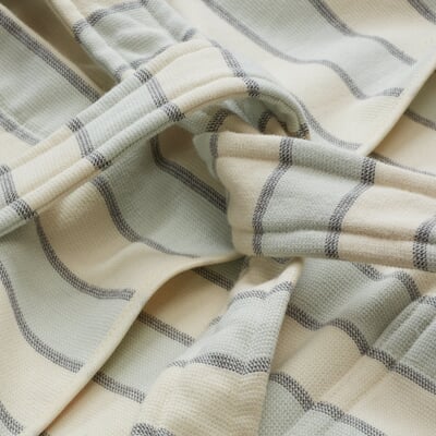 Bademantel farbig gestreift Unisex, M