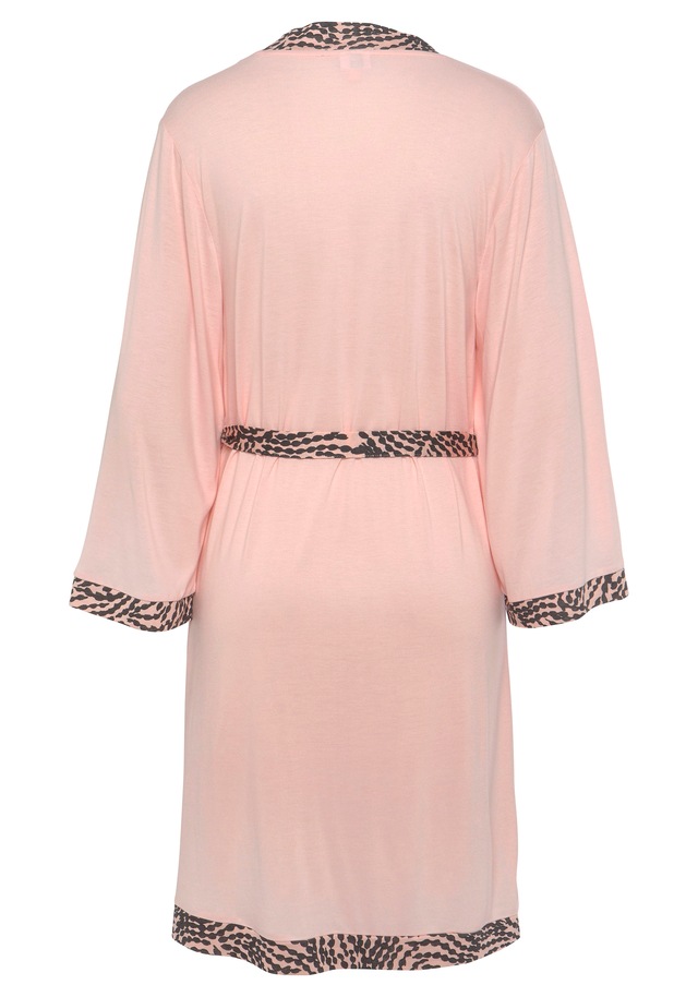 LASCANA Kimono , mit gemusterter Kontrastblende