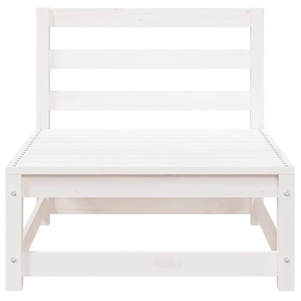 vidaXL - Loungeset - Wit - Grenenhout
