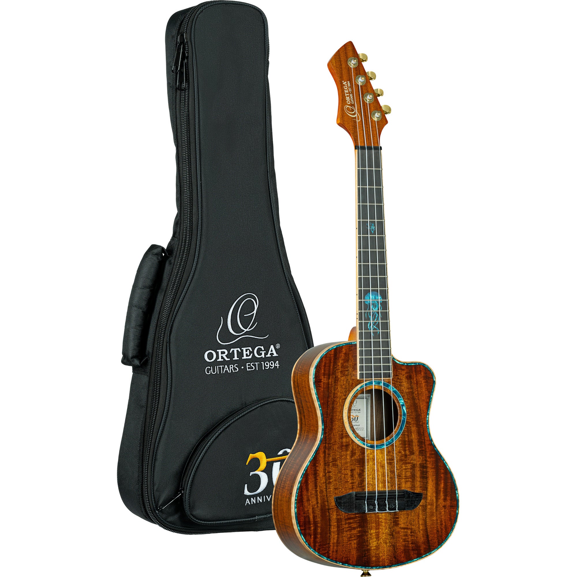 Ortega 30th Anniversary Series RUHZ30TH-JF E/A tenor ukelele met gigbag