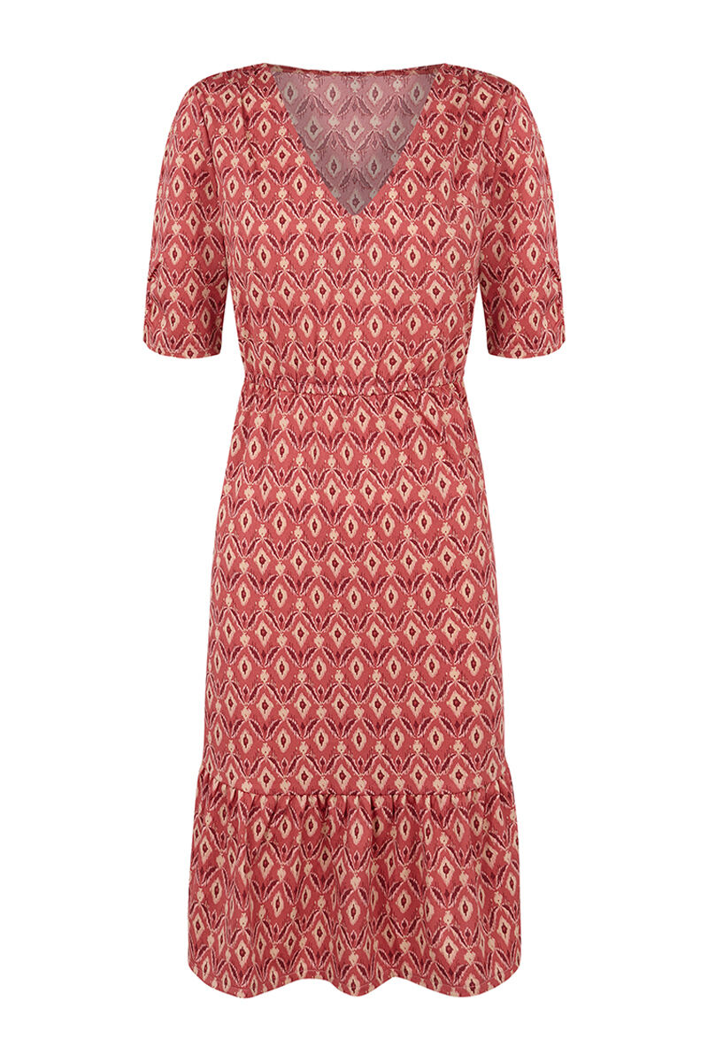 Vestido de malha estampado - Estampa branca
