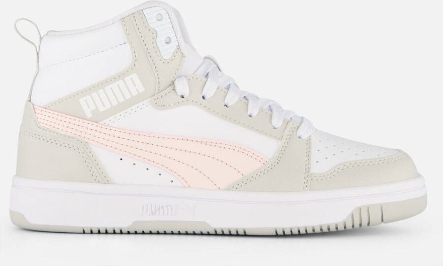 Puma Rebound v6 Mid V6 Mid sneakers wit grijs roze Imitatieleer 38