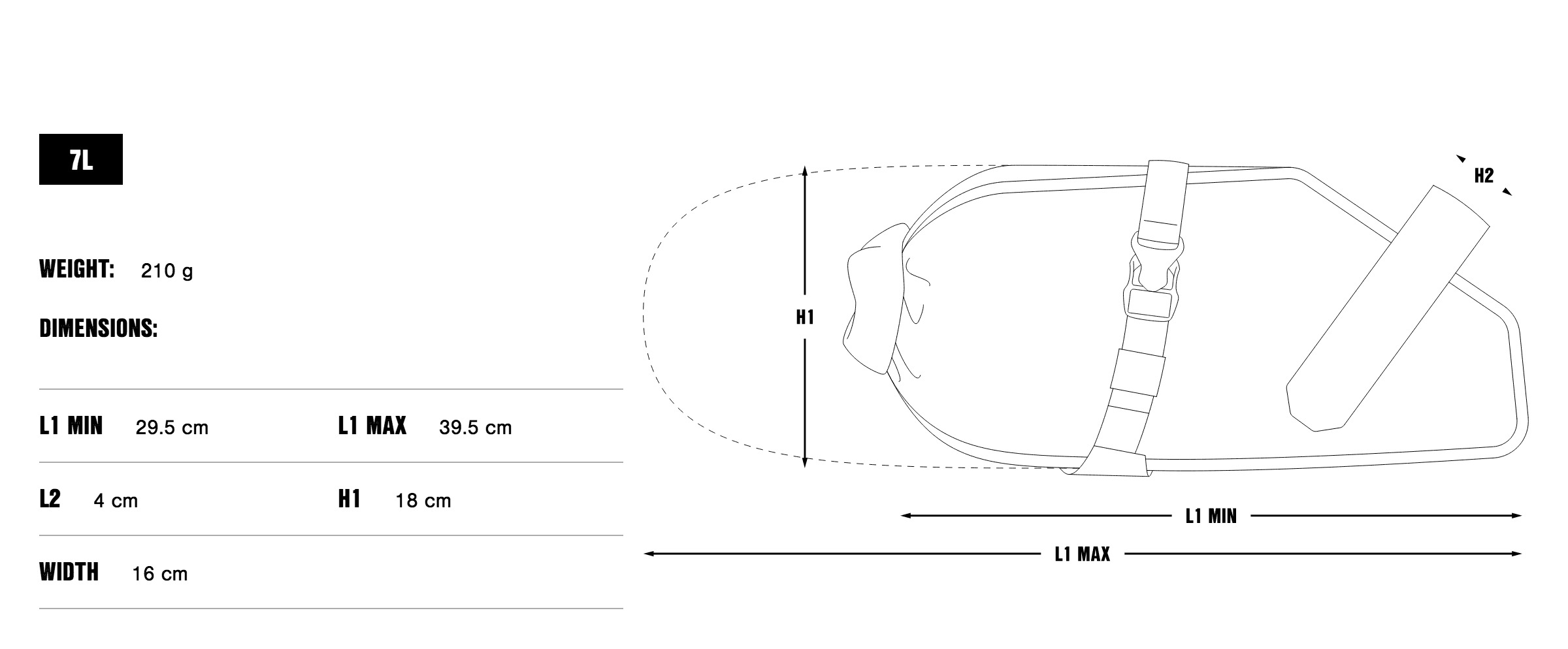 Racing Saddle Pack (7L)