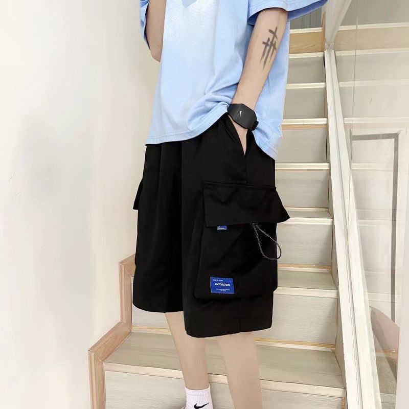 Femilina - Cargoshorts met trekkoord in de taille