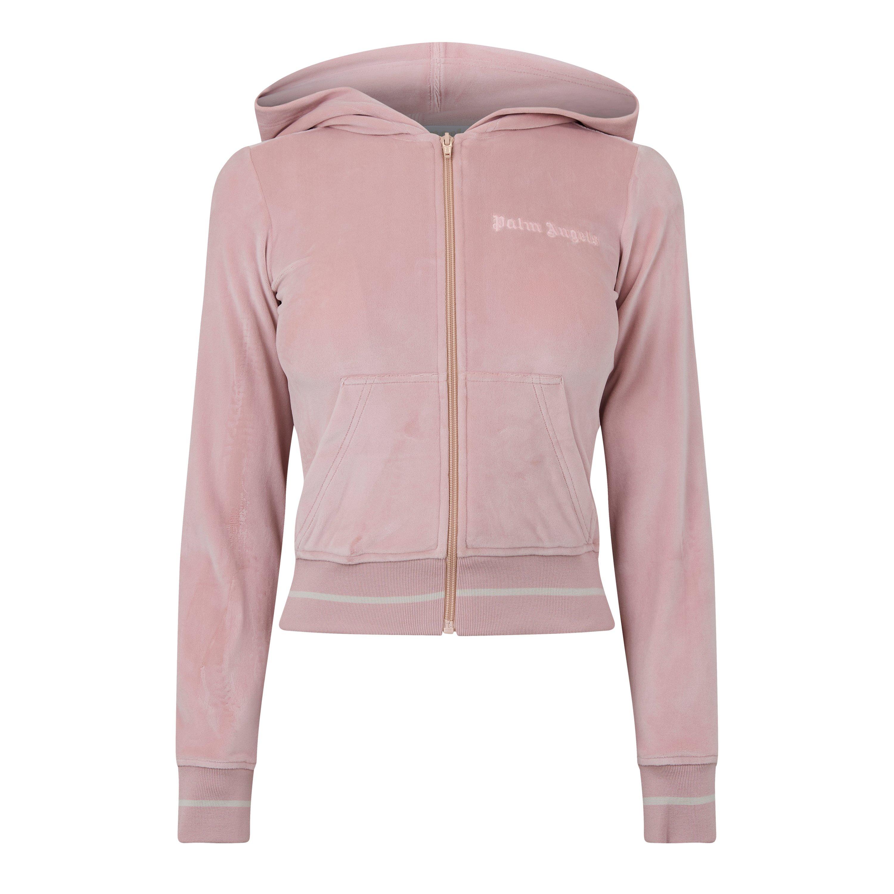 Palm Angels Chenille Mini Zipped Hoodie